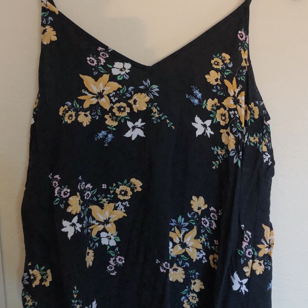 Floral Black Camisole